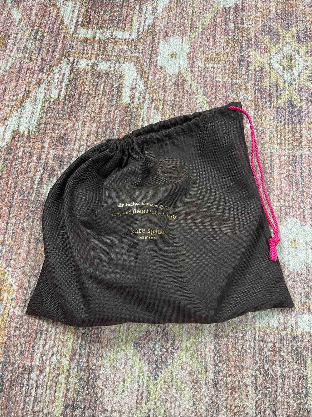 Kate Spade Southport Avenue Natalie Pebbled Leather Clutch Crossbody Bag Black - Picture 7 of 7